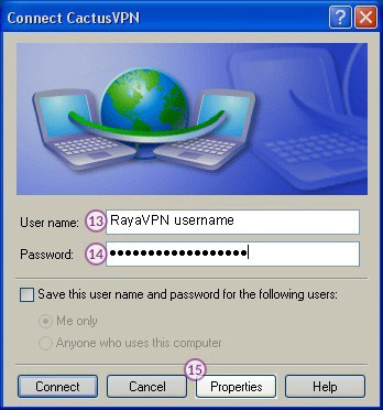 How to set up L2TP VPN on Windows XP: Step 9