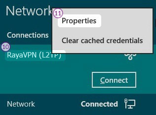How to set up L2TP VPN on Windows 8: Step 7