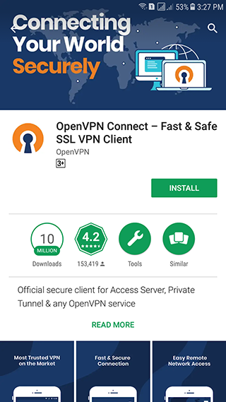 How to set up OpenVPN on Android: Step 3