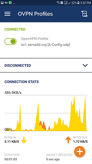 How to set up OpenVPN on Android: Step 8
