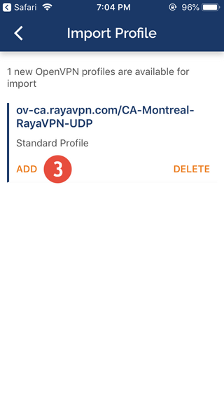 How to set up OpenVPN on iPhone or iPod: Step 3