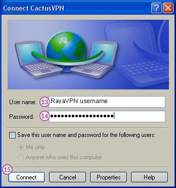 How to set up PPTP VPN on Windows XP: Step 9