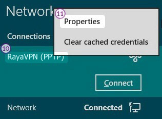 How to set up PPTP VPN on Windows 8: Step 7